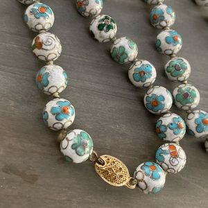 Vintage Chinese Cloisonné Necklace